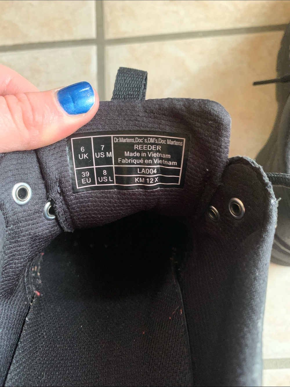 Dr. Martens Reeder Black Leather Chunky Oxfords - Picture 6 of 6